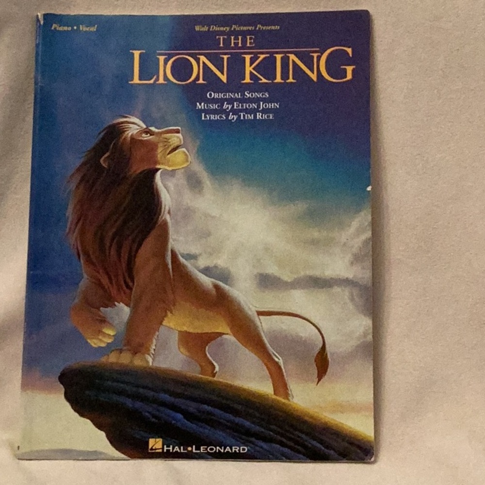 Disney The Lion King Sheet Music ~ Piano & Vocal